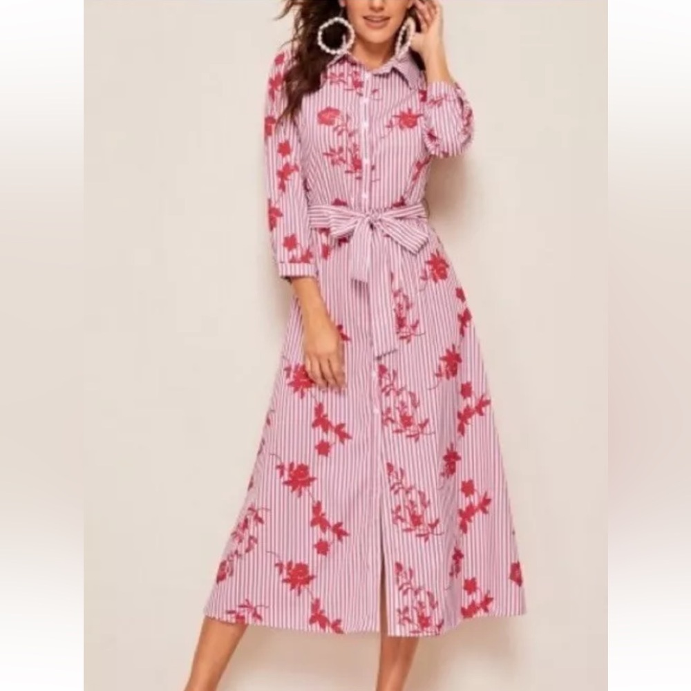 Zara Embroidered Midi Dress